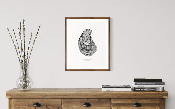 Eastern Oyster II Black and White Fine Art Print