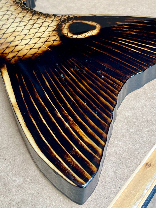 Redfish 47” || Original Woodburned Fish Artwork