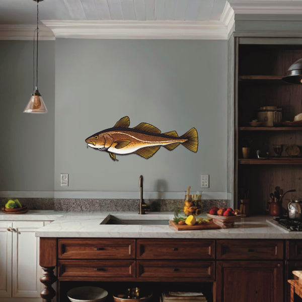 Cod Fish Nautical Coastal Design Artwork