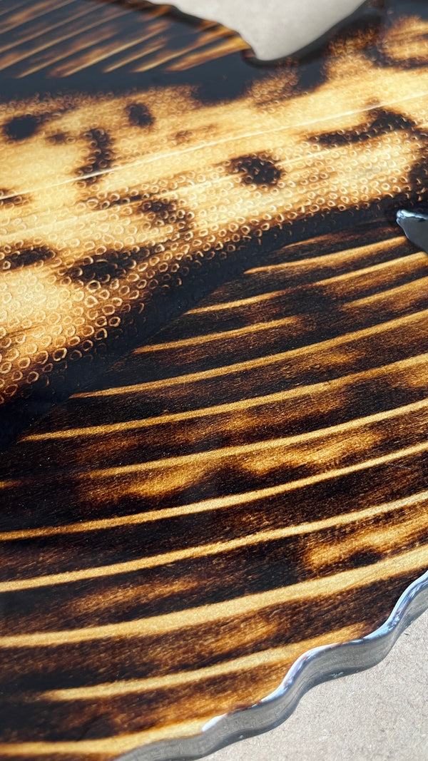 Gag Grouper 41” || Original Woodburned Fish Artwork