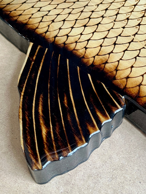 Redfish 47” || Original Woodburned Fish Artwork