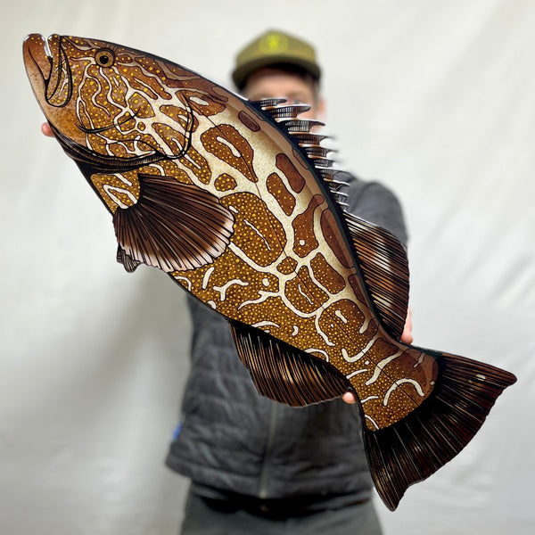 Black Grouper Southern Coastal Design Wall Art