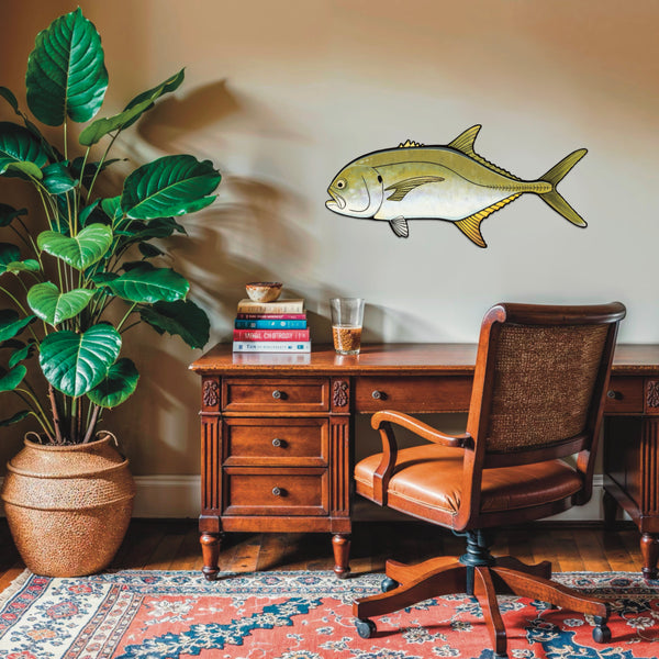 Crevalle Jack Saltwater Fishing Flyfishing Wall Art