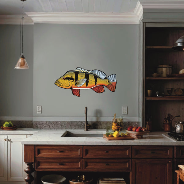 Peacock Bass Wall Art Fishing Design