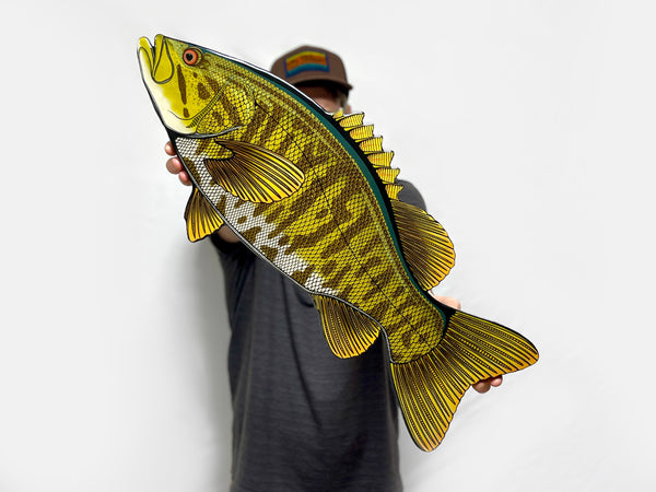 Smallmouth Bass Fishing Artwork Freshwater Fish Wallart