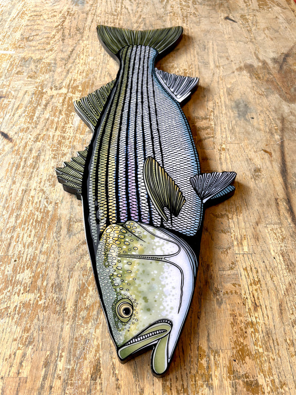 Striped Bass || Print Mount || 32"